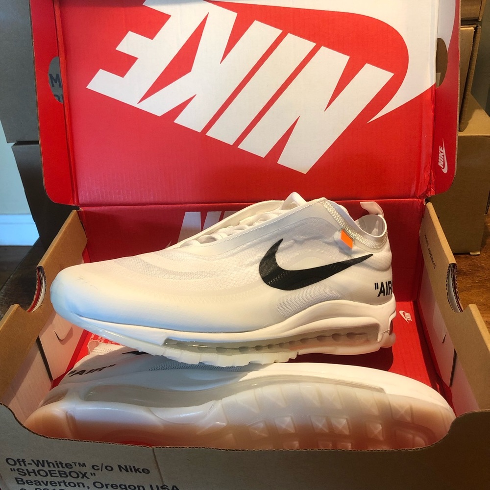 Nike air max 97 off white 9.5 us